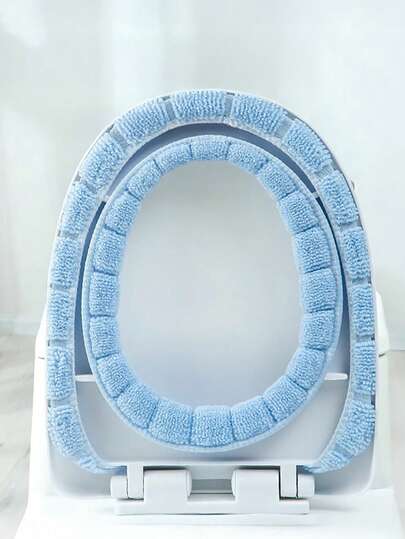 1PC Universal Toilet Seat Cover, Toilet Seat Cover, Toilet Seat Cushion, Cleaning O-Ring, Nordic Style Toilet Seat Cover, Toilet Seat Cushion, Comfortable Height, Round Design, No Power Required - Essential Bathroom Accessory.