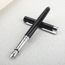 Luxury Silver Metal Fountain Pen, Professional Executive Writing Pen For Office, Business Signature, And Gift Giving - F0.5MM - View 5