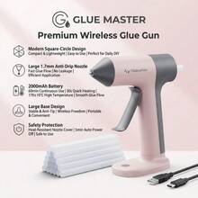{Hot Glue Gun}:{Heats Up In 30 Seconds}: {Even Beginners Can Use It}! {The Kit Contains 16 Pieces} {And Is Suitable For Handicrafts/Home Repairs}. {It Has A Battery Life Of Up To 1 Hour}. - Multicolor - View 4