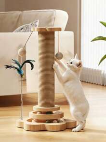 Cat Toys, Cat Scratching Board, Cat Turntable, Cat Toys For Entertainment And Self-Entertainment, Scratch-Free, With Cat Toys And Pet Supplies - Multicolor - View 6