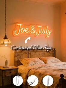 Biển hiệu đèn neon có thể điều chỉnh - Cấp nguồn bằng USB, điều khiển bằng nút bấm, thích hợp trang trí tường, tiệc tùng, Halloween, Lễ Tạ ơn, Giáng sinh, phòng ngủ, phòng khách, đám cưới, sinh nhật, phòng chơi game và nhiều dịp khác - Dễ dàng vệ sinh, có thể tái sử dụng, trang trí đẹp mắt, làm bằng thép không gỉ, kiểu dáng thời trang và dễ thương, phong cách cổ điển. - trái cam - Xem 2