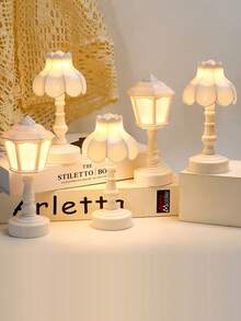 1pc Lamp Post/Lotus Shaped LED Decorative Light, Mini Desk Decor LED Lamp, Bedside Ambient Light, Suitable For Room Decor, Desk Decoration, Birthday, Holiday, Mother's Day Gift - Warm Light - View 8