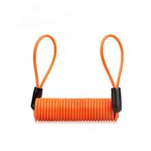Bloqueo de de resorte para bicicleta, cuerda antirrobo, alarma, bloqueo de disco, recordatorio de  para bicicleta, protección antirrobo para motocicleta, 120-150cm - Naranja - Ver 12