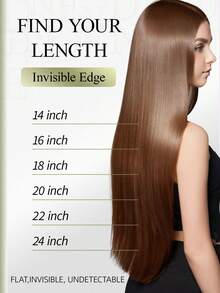 DNE HAIR 1 Piece V-Shaped Clip In Hair Extensions Top-V 100% Human Hair Color 4# Middle Brown Straight Hair For Women Easy To Style, Lightweight, Breathable, Invisible Suitable For All Hair Types And Daily Wear& Fashion Lovers - S4 - View 8
