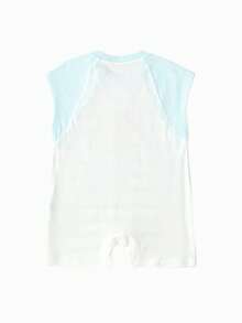 Balabala Baby Romper, Cute Summer One-Piece Outfit For Boys And Girls, 2025 - Blue Tint - View 5