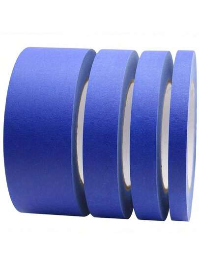 High Quality Blue Masking Tape - Blue Painter's Tape - Multiple Sizes, Waterproof, Clean Removal Paper, Suitable For Wooden Surfaces And Home/Office Indoor Use