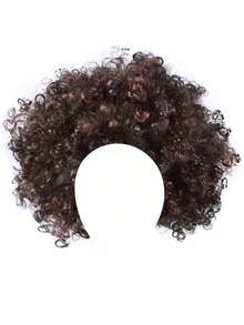 1件万圣节/圣诞节服装道具，小丑假发爆炸头套 - 彩色 - 查看 13