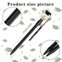 5/10/20pcs Black Ballpoint Pens, Quality Writing Pens For Graduation Party Gifts, School & Office Supplies - Multicolor - View 2