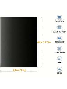 3片装可重复使用不粘烤箱垫 - 耐热防溢垫，适用于烤箱和烧烤炉 - 查看 9