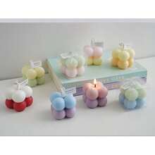 1pc Cute Bubble Candle, Ideal Birthday Gift, Handmade Creative Gift For Mother's Day, Also Suitable For Indoor Decor, Graduation Gift, And Gift For Women - Multicolor - View 12