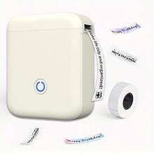 1台便携式标签打印机，贴纸打印机，无线标签打印机，附赠1卷纸，兼容安卓/iOS系统，1200mAh大容量电池，USB充电，操作简便，适用于家庭、办公室、学校，是生日和节假日送给家人和朋友的完美礼物。 - 彩色 - 查看 10