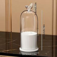 多功能桌面化妆品收纳盒，带透明盖的储物盒，可放置化妆刷 - 彩色 - 查看 7