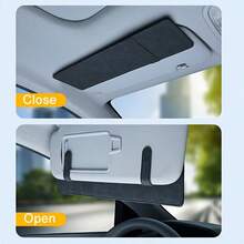 1 Car Sun Visor Extender, Anti Glare, Anti UV, Adjustable Back Clip, Suitable For Various Car Models, Car Interior Accessories - 米色 - 查看 7