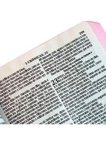 Biblia Sagrada Com Harpa - Palavra de Jesus em Vermelho - Capa Dura Média - Filha do Rei - Livro único - Visão 7
