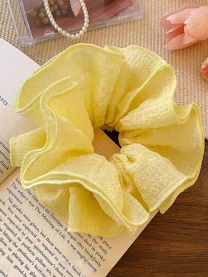 Dây buộc tóc xếp ly lớn, phụ kiện tóc hoa kiểu Pháp, dây buộc tóc nhiều màu sắc dành cho nữ, dây buộc tóc đuôi ngựa thời trang, phụ kiện tóc. Dây buộc tóc thanh lịch tối giản, dây buộc tóc, dây giữ tóc đuôi ngựa, dây chun buộc tóc.