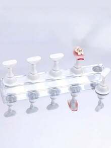 一套粉色指甲油展示架，磁性美甲练习架，亚克力美甲沙龙设备及装饰，适合初学者美甲展示和练习 - 粉色 - 查看 21