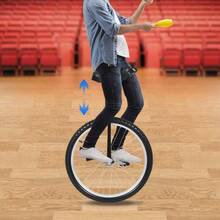 Outdoor Wheel Unicycle, Height Adjustable Unicycle, One Wheel Bike With Alloy Rim, Balance Training, Talent Performance - Black - View 6