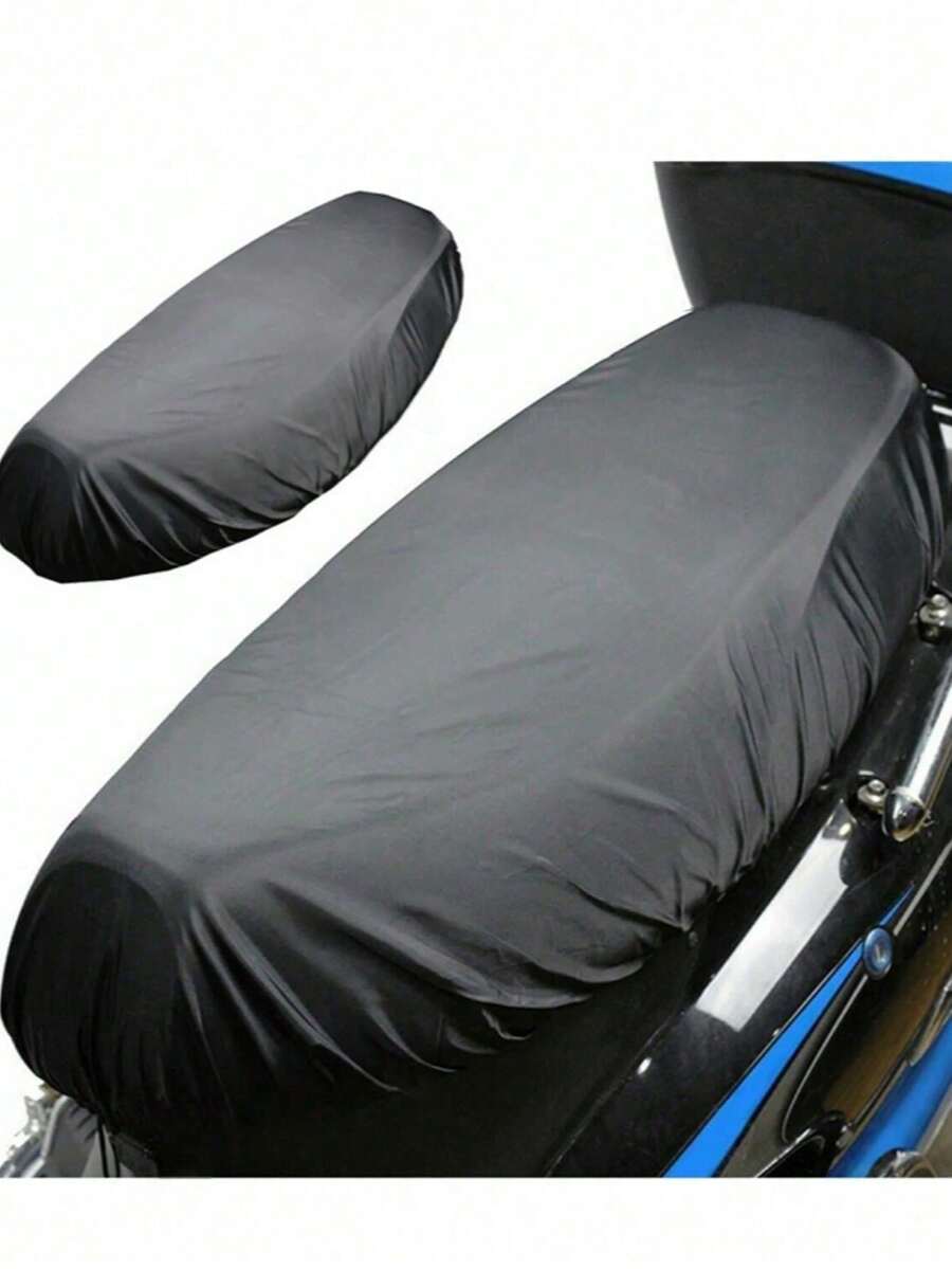 1 pieza Cubierta antipolvo para scooter eléctrico, Cojín de asiento anti-UV, Cubierta protectora grande para el asiento del scooter, Protección contra el polvo para scooter eléctrico - Negro - Ver 1