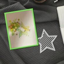 Creative Star Dies, DIY Scrapbooking Album And Embossing Stencil, Greeting Card Making Tool, Card Paper Cutting Crafts ,Gift Card Making Template Die Cuts. - Silver - View 4