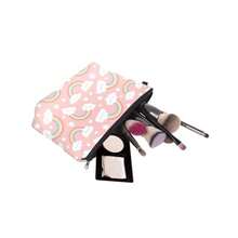 Bolsa de maquillaje de viaje bolsa pequeña regalo para mujeres Cloud Rainbow - Nube arcoíris - Ver 4