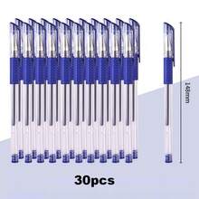 30支中性笔，黑色、蓝色、红色，书写流畅，不留痕迹，适合办公、学生、返校文具用品 - 歐標中性筆 - 查看 9