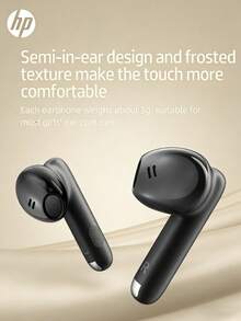 HP H10J Wireless Bluetooth Earbuds, 30H Battery, IPX4 Waterproof, In-Ear Headphones For Students, Cute Gift - View 6