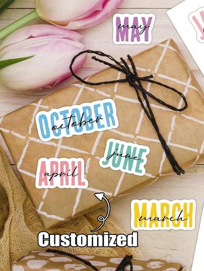 Nhãn dán tên tùy chỉnh, Nhãn dán thẻ tên cá nhân hóa, Nhãn dán lập kế hoạch hàng tháng, Nhãn dán nhật ký sáng tạo cho sổ lưu niệm, sổ tay, sổ kế hoạch, nhật ký, lịch và hơn thế nữa, Nhãn tháng hàng năm, Nhãn dán tên, Nhãn dán tùy chỉnh, Nhãn dán tên, Nhãn dán ngày tháng