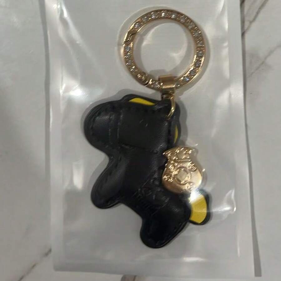 新款豪华汽车钥匙扣吊坠，高端钱包钥匙扣，优雅女士钥匙圈，汽车配件 - 彩色 - 查看 1