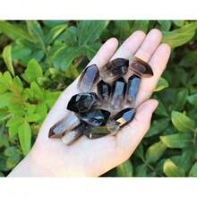 These Natural Smoky Quartz Points Feature Rich, Warm Hues-Ranging From Soft Taupe To Deep Amber-With Sharp, Well-Formed Crystal Tips. Retaining Their Raw, Unpolished Charm, They're Ideal For Expanding Crystal Collections, Creating Striking Decorative Accents, Or Adding Organic Elegance To Craft Projects Like Jewelry Or Terrariums. - Variant 1 - View 8