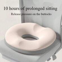 1PC Memory Foam Donut Cushion For Office Chair | Hip & Waist Support Pillow, Postpartum-Friendly, Ideal For Long Time Sitting, Driving & Office Work | Machine Washable Polyester, Modern Comfort Design, Soft Material - 1PC - View 5