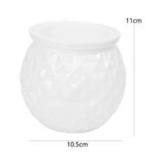 一套自吸水花盆，配有棉绳 - 透明双层树脂花盆，内置储水槽，易于打理的自动浇水设计，适用于室内/室外植物、家居花园装饰、多肉植物和香草 - 白色 - 查看 12