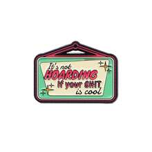 可爱珐琅胸针翻领别针徽章背包女士胸针锌合金服装礼品珠宝时尚配饰 - 黑色 - 查看 11