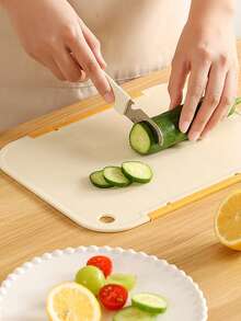 1PC Multifunctional Foldable Cutting Board, Kitchen Workbench, Plastic Sorting Cutting Board, Non-Slip Cutting Board For Cooking Vegetables And Meat, Thickened Cutting Board, Fruit Cutting Board, Suitable For Outdoor Barbecue Tools, Restaurants, Large Kitchen Utensils And Tableware, RV Kitchen Accessories. - View 2