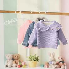 20 piezas de perchas para ropa de bebé, perchas de plástico para prendas de vestir de infantes, organizador de armario para bebés y niños - Multicolor - Ver 5