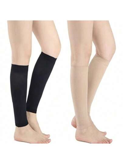 Unisex Calf Compression Sleeves, Lightweight No-Foot Socks, Suitable For Nurses, Pregnant Women, Travelers, Airplane Passengers, Varicose Vein Patients, Post-Surgery Recovery, And Edema Patients. Calf Compression Sleeves Provide Support For Calves And Shins, Relieve Leg Pain, Suitable For Men And Women Running.