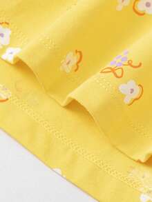 Balabala 2026年夏季女婴公主裙，甜美可爱派对礼服 - 白黃色調 - 查看 8