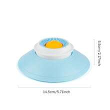 宠物清洁舌苔舔舐玩具球 - 猫狗慢食防溢自娱玩具 - 旋转慢食舔食盘 - 均碼 - 查看 9