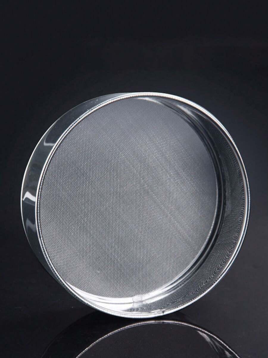 1pc 304 Stainless Steel Flour Sifter, 40/60 Mesh Fine Hole Sieve For Powdered Sugar, Matcha, Cocoa Powder, Baking Tool, Kitchen Gadget