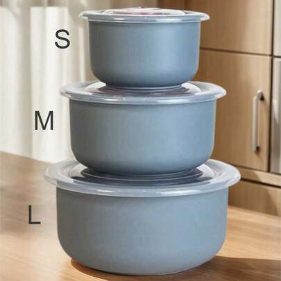 3pcs Fridge Food Storage Organizer Set, Thick & Durable Containers In S/M/L Sizes