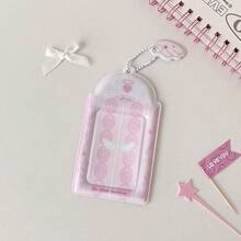 1pc Student 3-Inch Idol Hanging Accessory, Cute Little Wings Card Holder, Student Bus Card Case - Card Sleeve - View 8