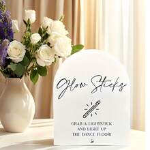 1PC Acrylic Sign For Wedding Guest Book Sign - In | Event Party Thank You Plaque | Black Minimalist Tabletop Display - 1PC - View 13