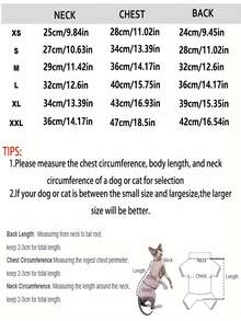 Sphynx Hairless Cat Printed Zip-Up Jacket, Windproof Warm Fashionable Pet Clothes - White - View 5