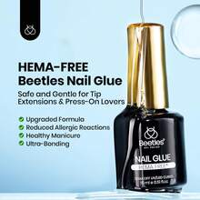 Beetles HEMA-Free Nail Tips Glue Kit, All-In-One Nail Extension Kit For Press On False Nails, DIY Salon Manicure At Home - 2pcs 15ml HEMA-free Nail Glue - View 3