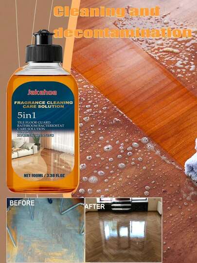 jakehoe Floor Cleaner - Suitable For Home Use On Tile, Ceramic, And Hardwood Floors. This Cleaning Liquid Can Clean And Brighten Floors, Remove Stains, And Leave A Fresh Scent Without Leaving Water Marks Or Making The Floor Slippery.