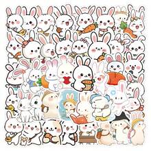 60pcs New Easter Cartoon Rabbit Stickers, Suitable For Decorating Skateboard, Luggage, Helmet, Refrigerator, DIY [Actual Quantity May Vary Slightly Or Have Duplicates] - Rabbit Stickers - View 6