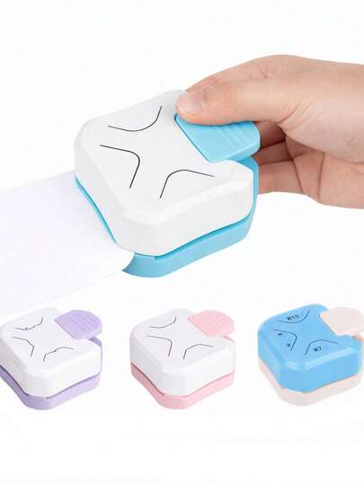 3-i-1 mini hörnrundare, R4/R7/R10mm hörnskärare, gör-det-själv pappersklippare, hålslag för kortalbum