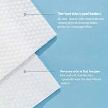 Ultra Soft Disposable Facial Tissues - Wet/Dry, Thick And Gentle, Suitable For Makeup Removal, Salon And Home Cleaning - White - View 8