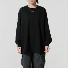 Nike AS W NSW ESSNTL OS LS TEE Long Sleeve Women's Workout Top HF5321 - Black - View 1