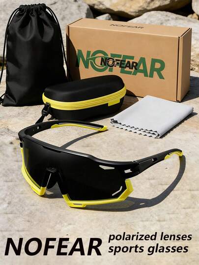  NOFEAR户外运动护目镜，防风、防沙、抗冲击镜框，专业运动装备，男女通用，包含眼镜盒、眼镜袋、眼镜布和包装盒