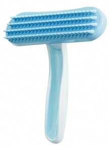 1pc Silicone Pet Grooming Brush With Soft Bristles And Heart-Shaped Head - Gentle Detangling, Massaging Brush For Small Pets Like Cats, Dogs, Rabbits, Guinea Pigs To Reduce Shedding - Multicolor - View 13